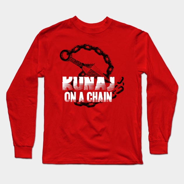 Kunai On A Chain Long Sleeve T-Shirt by Sub-Zero Shirt Art